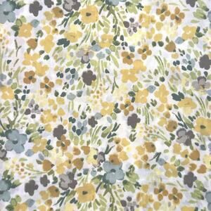 Richloom Wildflowers Yellow Floral Cotton Fabric by Keepsake Calico - 1/2 YD